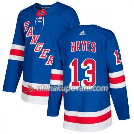 New York Rangers Dresy Kevin Hayes 13 Adidas 2017-2018 Royal Authentic - Pánské